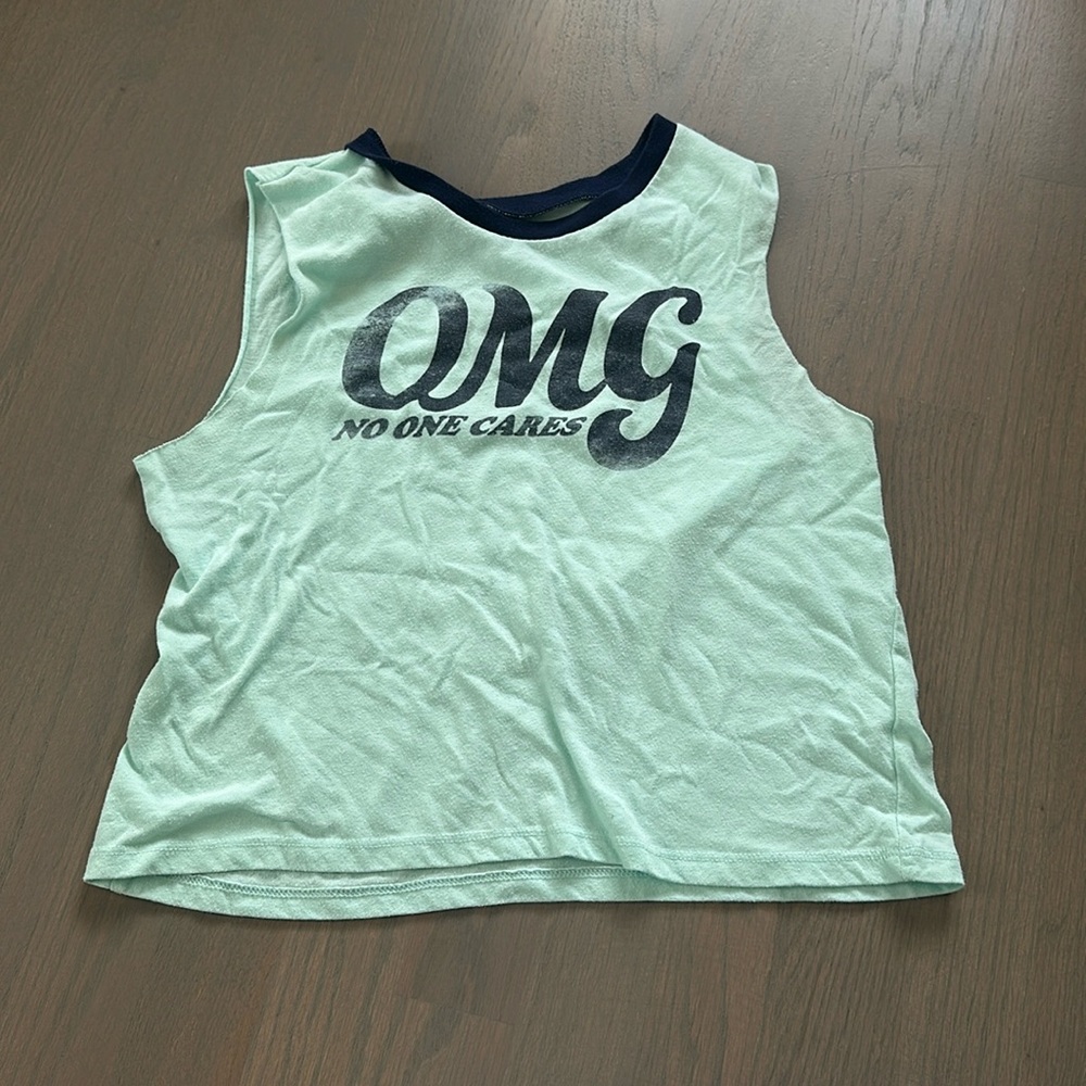 Gold Rush Green Tank top Size Medium Child